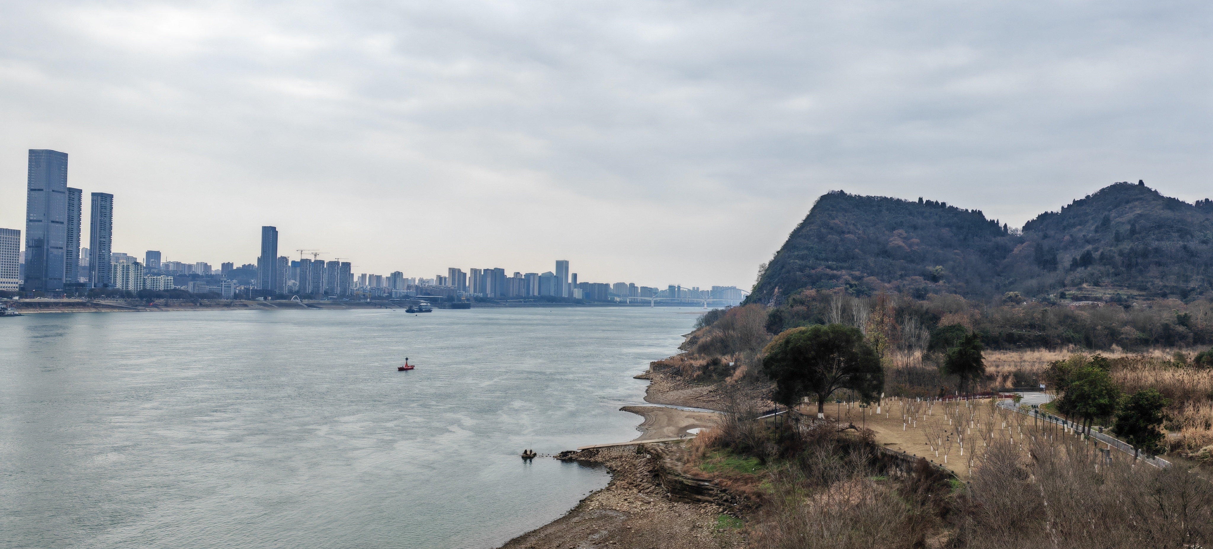长江美景，水墨江南